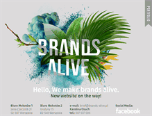 Tablet Screenshot of brands-alive.pl